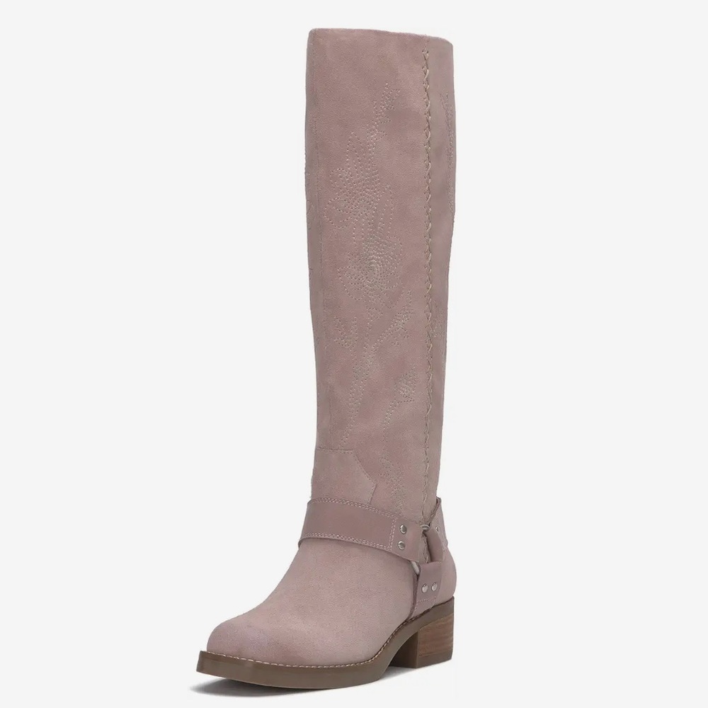Lucky Brand Kujon2 Heeled Boots - Light Taupe